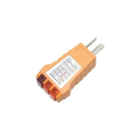 Cable Wholesale Receptacle Tester for Standard Outlets tests NEMA 5-15P sockets for correct wiring 90W1-80100